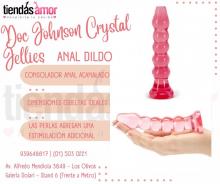 DOC JOHNSON CRYSTAL JELLIES RIBBED ANAL DILDO